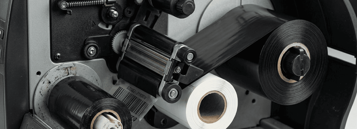 thermal transfer ribbon in a barcode machine a thermal transfer ribbon printing a barcode in a barcode printing machine in Malaysia